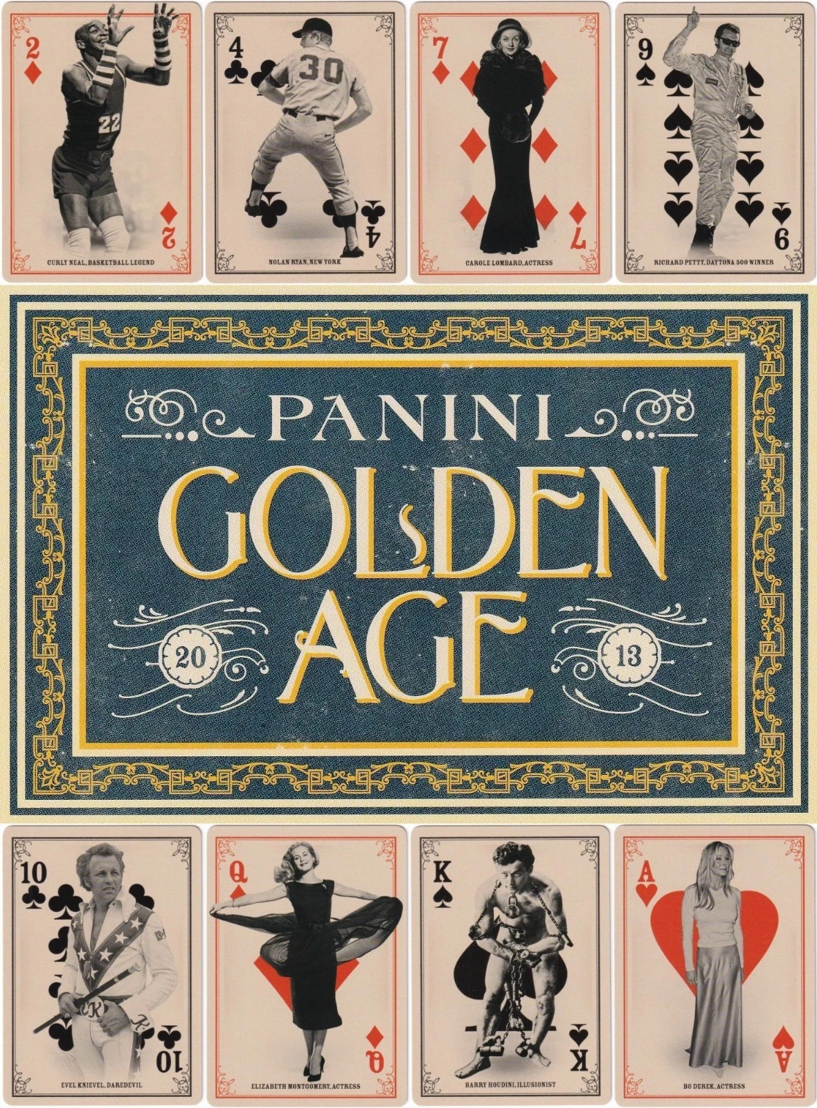 2013 Panini Golden Age Complete Playing Card set 54 Cards With Jokers
