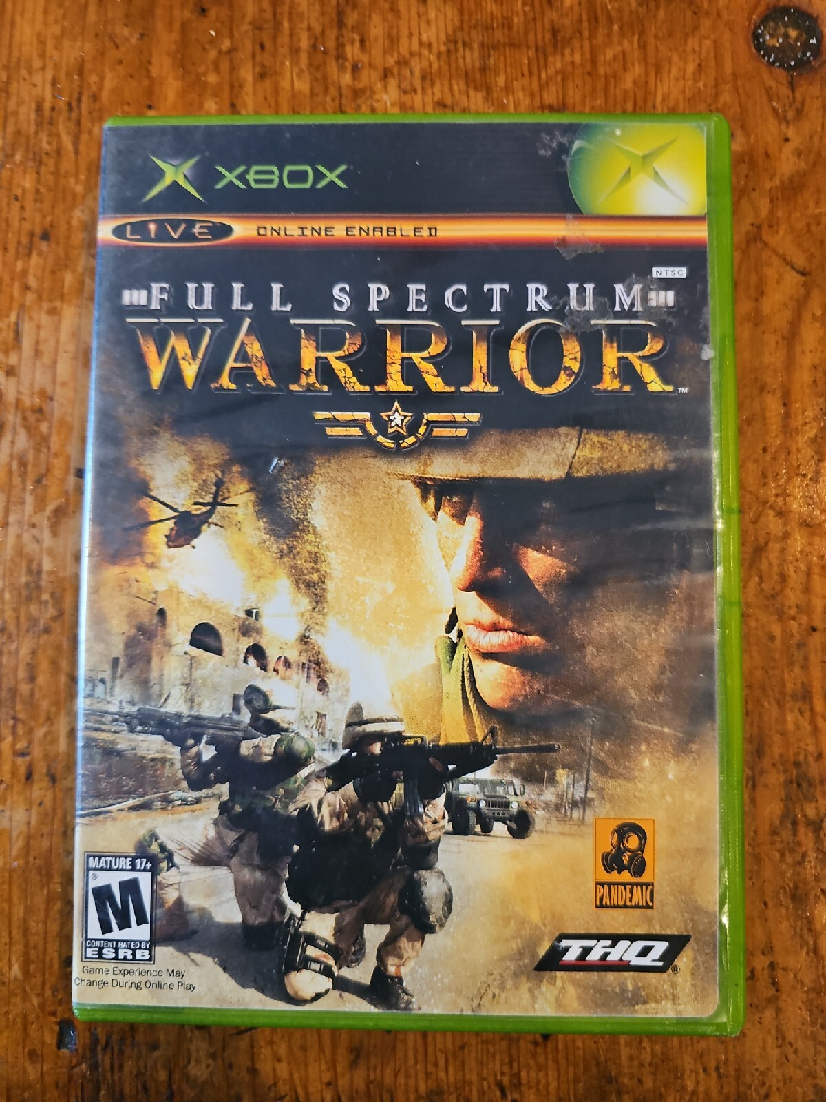 Full Spectrum Warrior (Microsoft Xbox, 2004) Complete w/ Manual - Tested Working