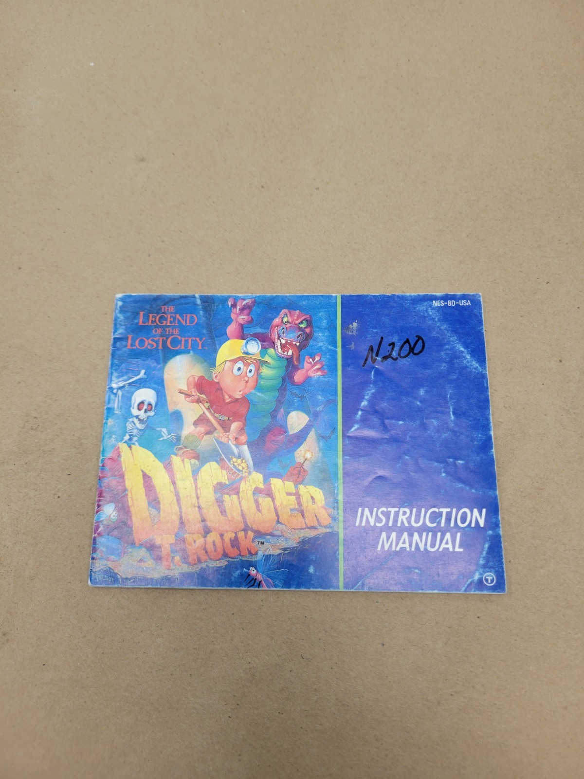 Digger T. Rock Nintendo NES Manual Instruction Booklet