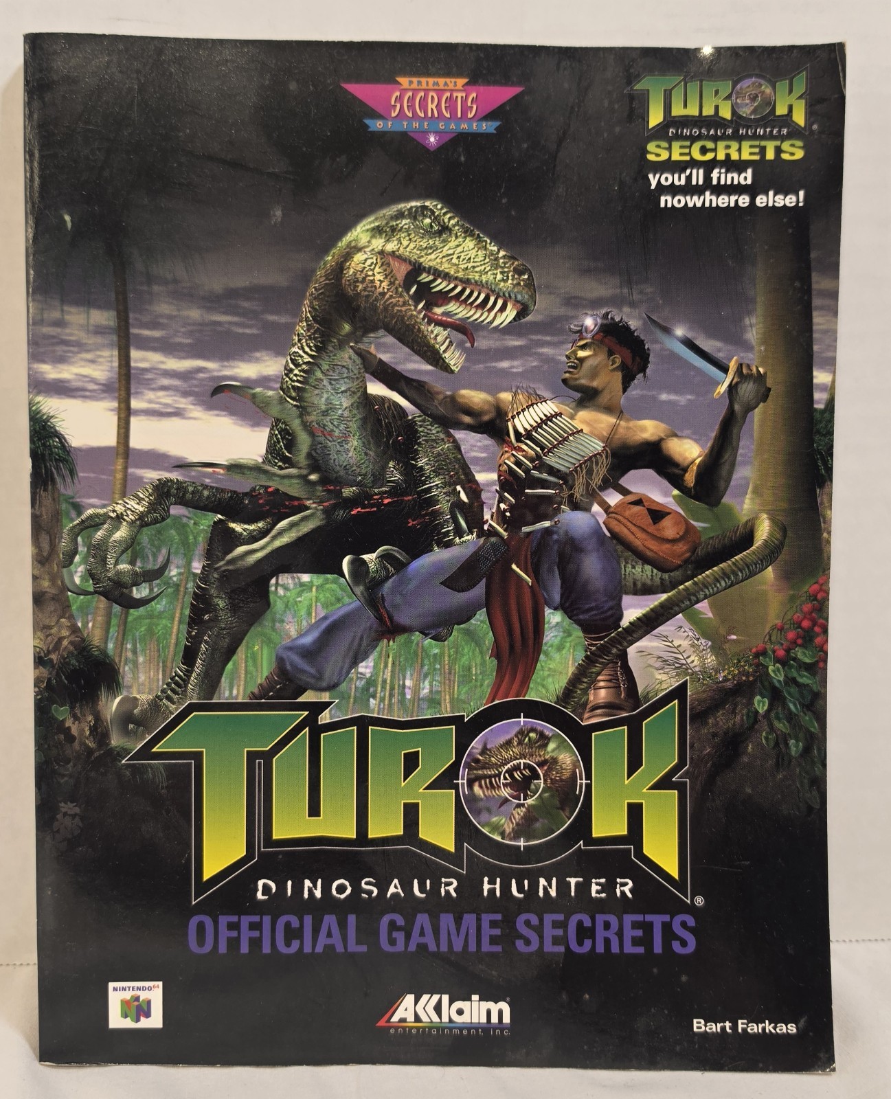 Turok Dinosaur Hunter Guide Strategy Book Nintendo 64 Good Condition Authentic