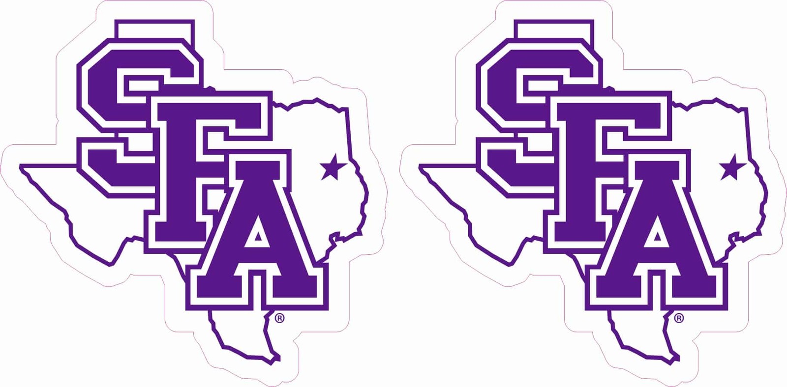 StickerTalk Officially Licensed SFA Stephen F. Austin Vinyl Sticker