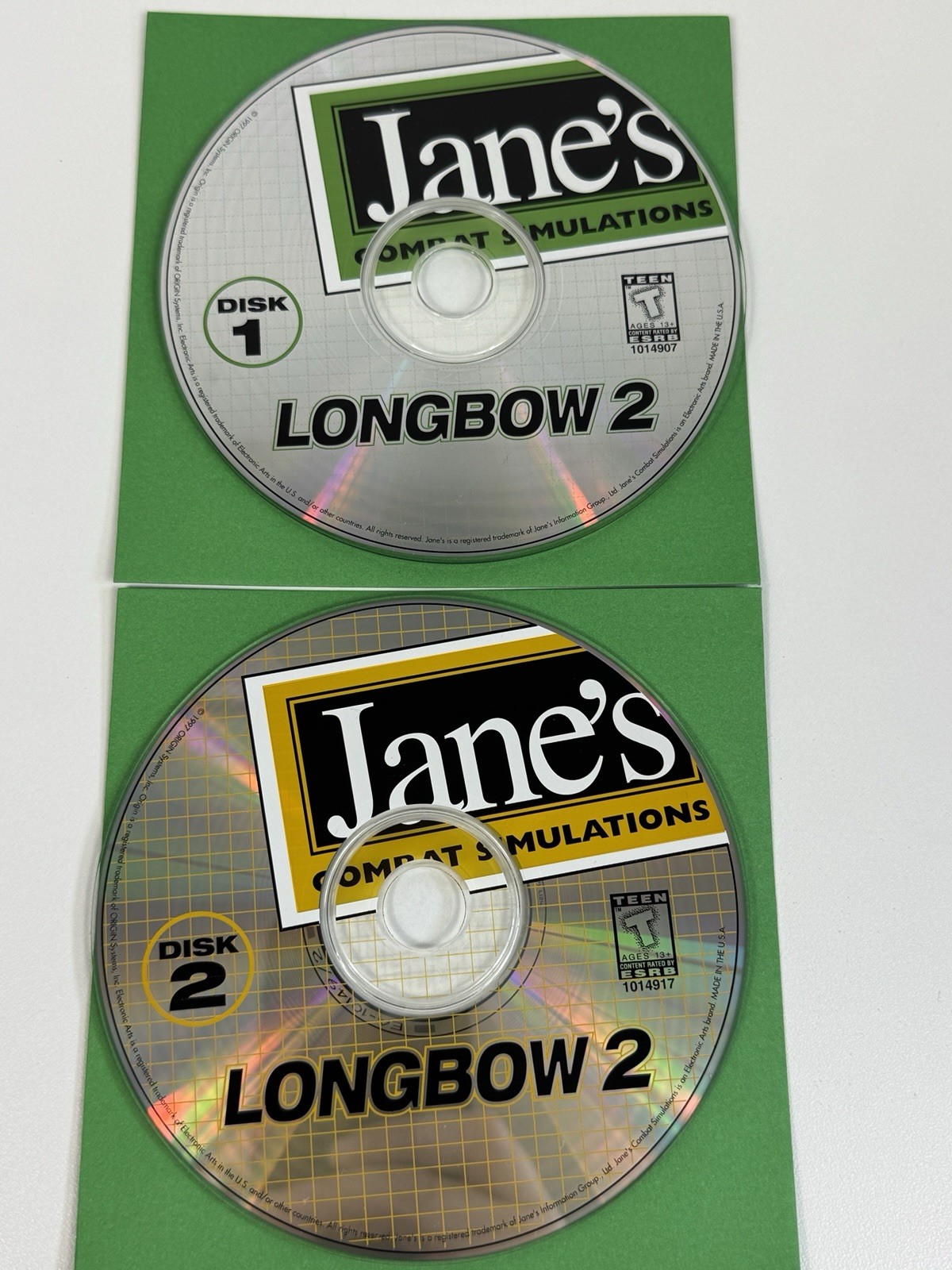 1997 Jane's Combat Simulations Longbow 2 PC Game 2 Disc Only Tested
