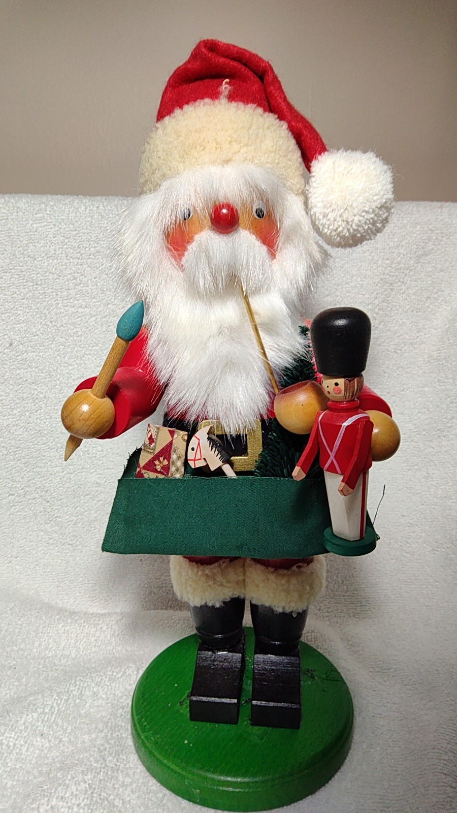 VTG \'96 Holzkunst Christian Ulbricht Santa Toy Maker Incense Smoker 12\