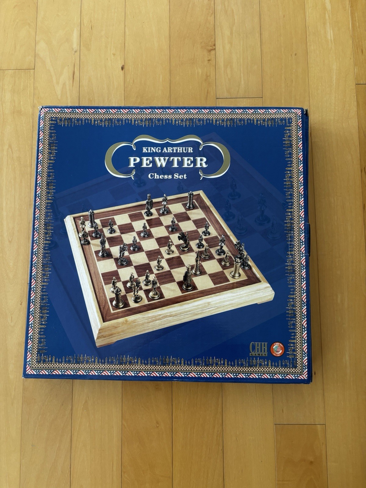CHH Games King Arthur Pewter Chess Set - Brand New In The Box