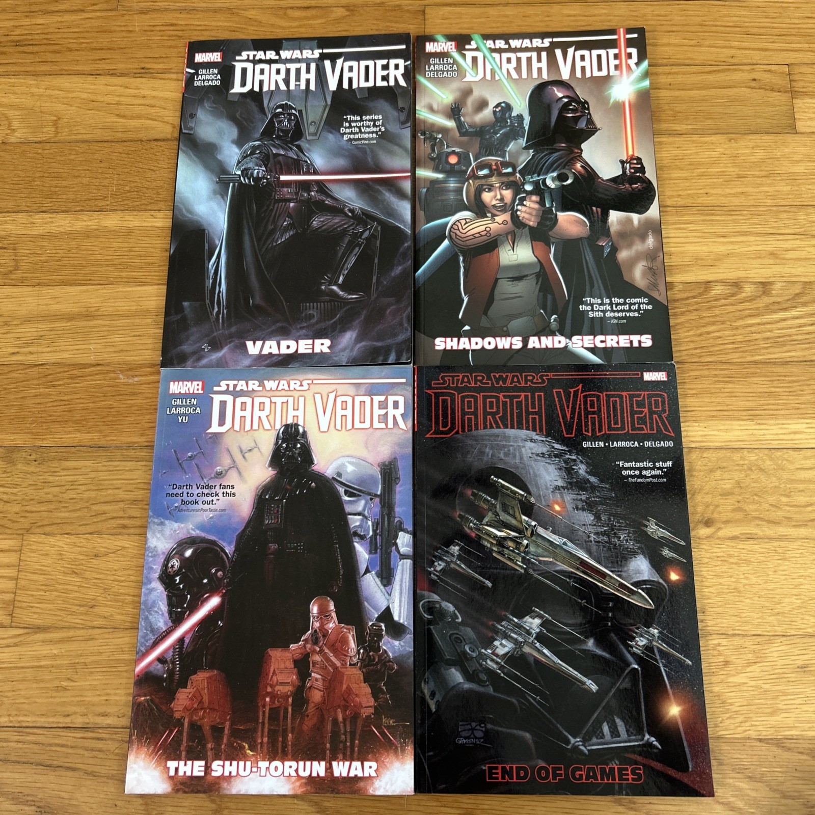 Marvel Star Wars Darth Vader Volumes 1-4 Graphic Novel TPB Set Comic Book Lot