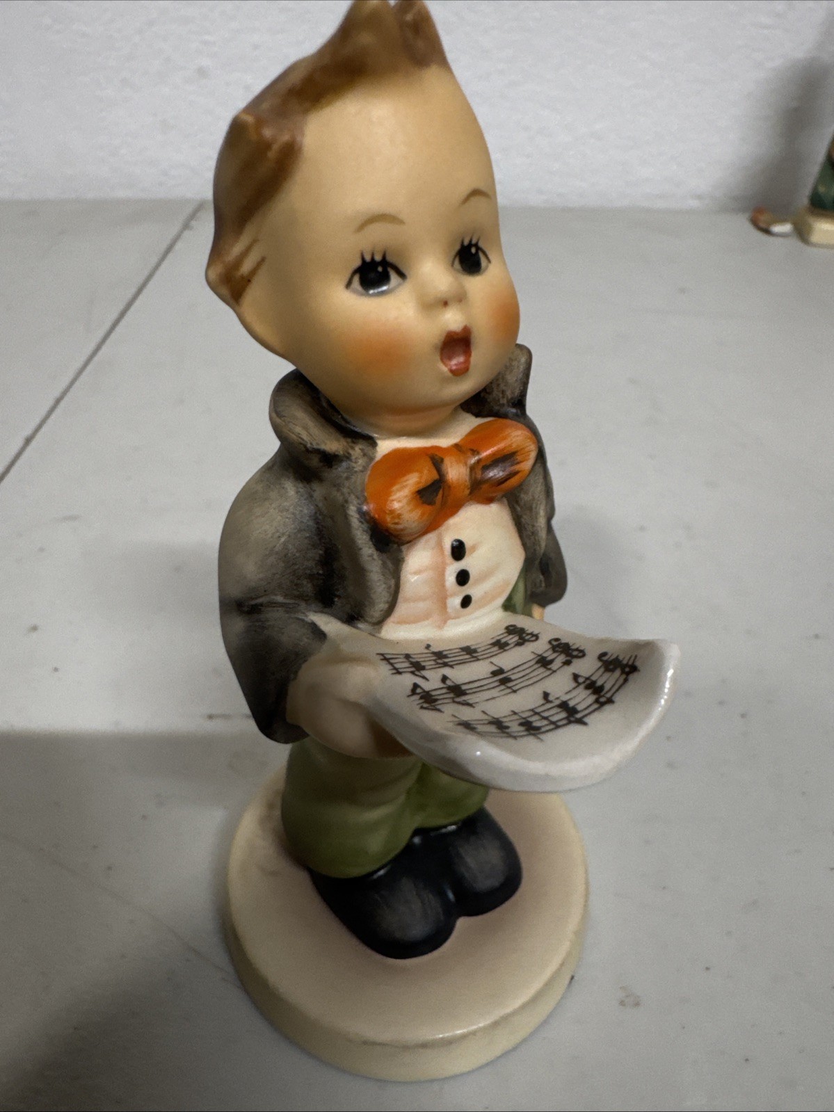 Goebel Hummel Soloist #135 Porcelain Hand Painted Figurine M J Hummel Multicolor