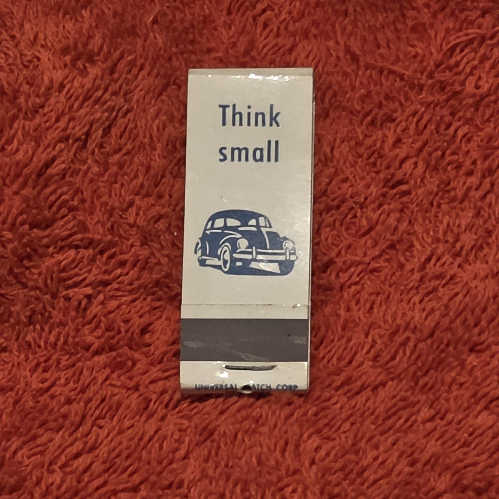 VW Bug Matchbook THINK SMALL Humphrey Volkswagen Beetle Dealer Promo Matches