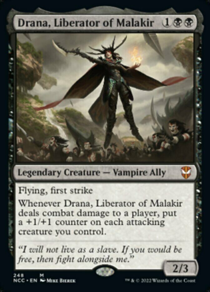 1x DRANA, LIBERATOR OF MALAKIR - Commander - MTG - Magic the Gathering