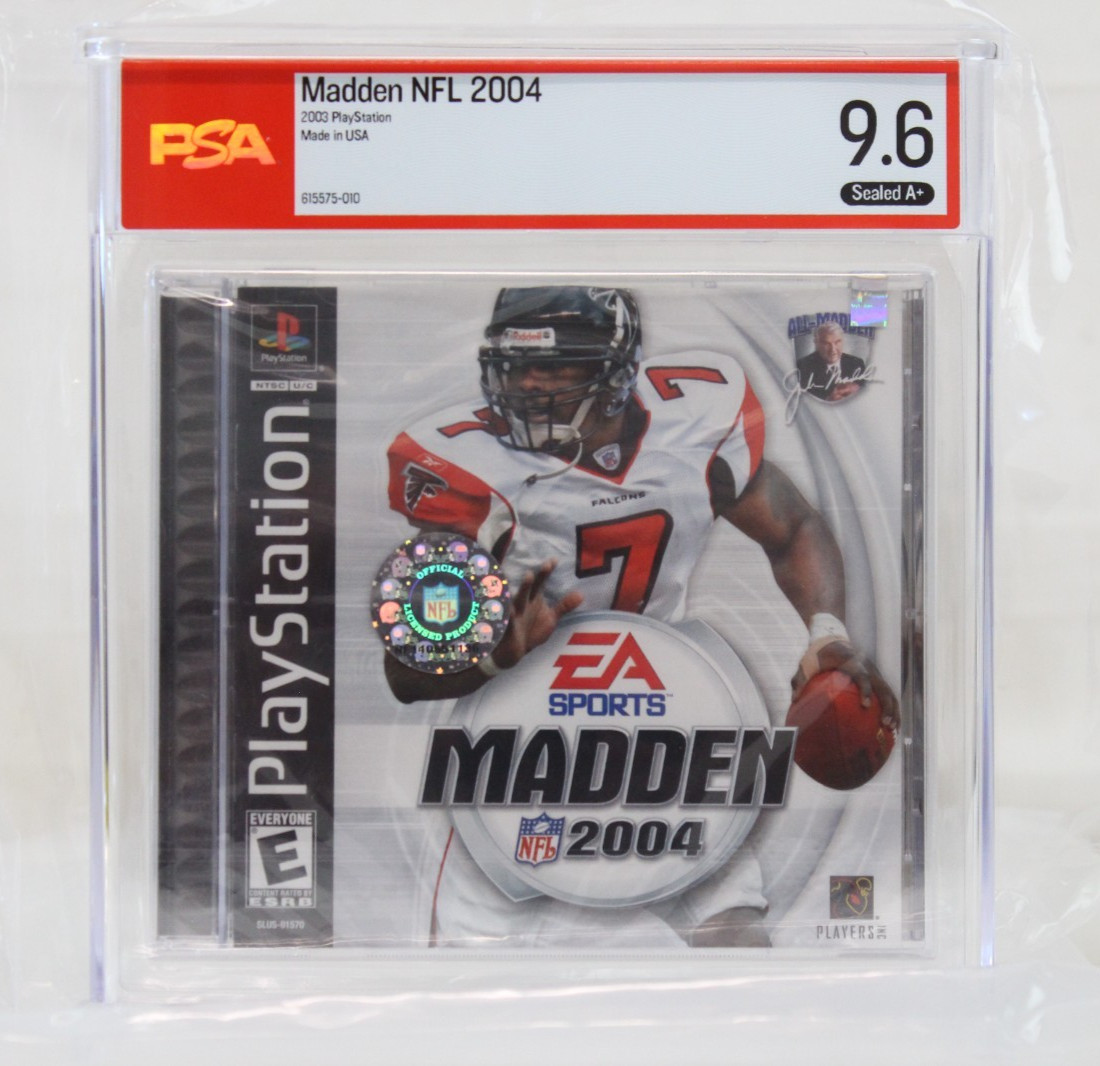 Madden NFL 2004 Playstation PS1 Michael Vick Graded Sealed A+ Video Game PSA 9.6