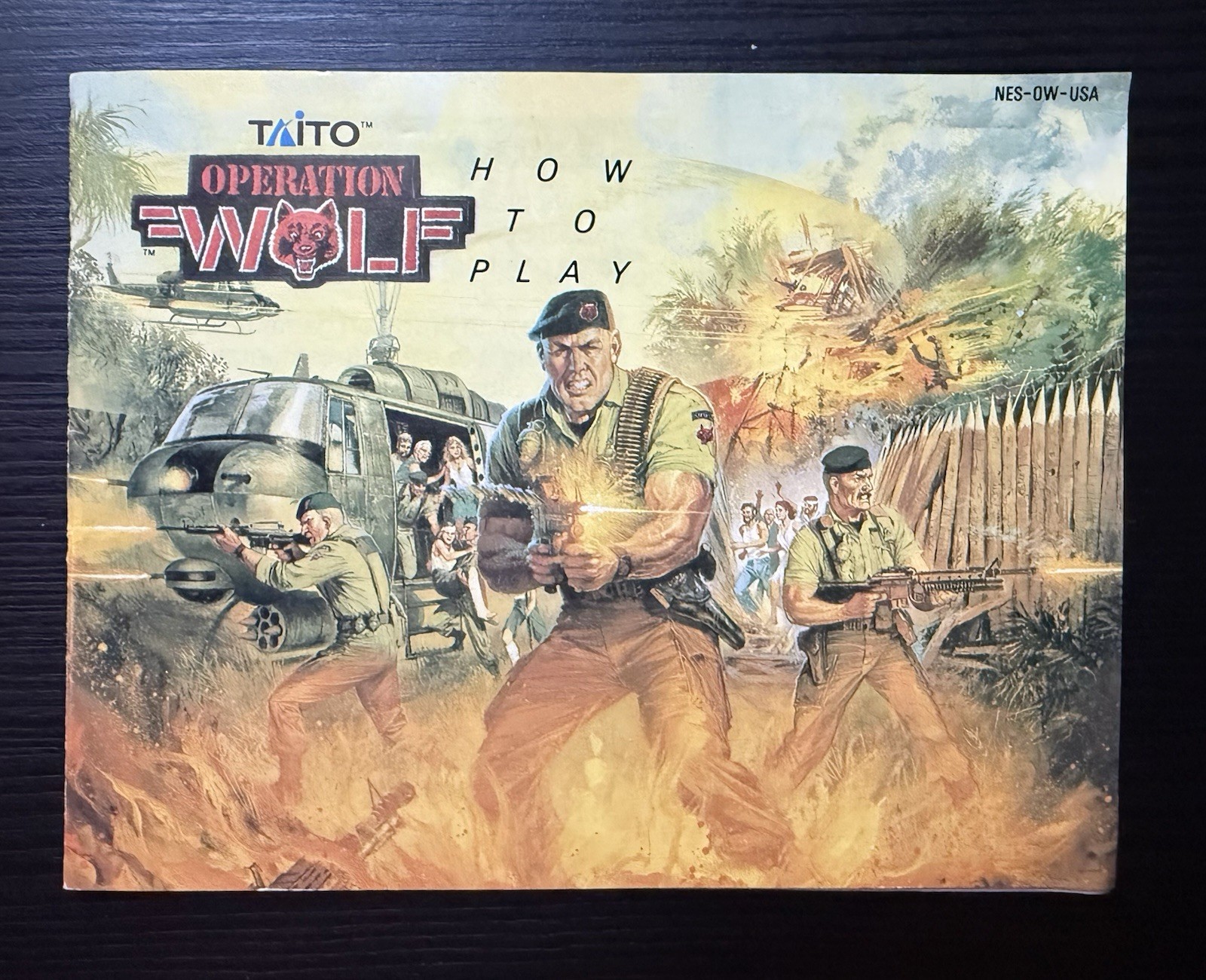 Operation Wolf MANUAL ONLY (Nintendo, NES 1989) Combine Shipping on Multiple