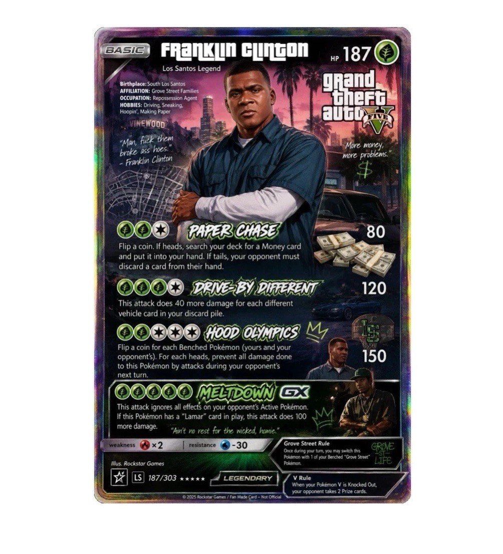 Franklin - GTA V - Trading Card