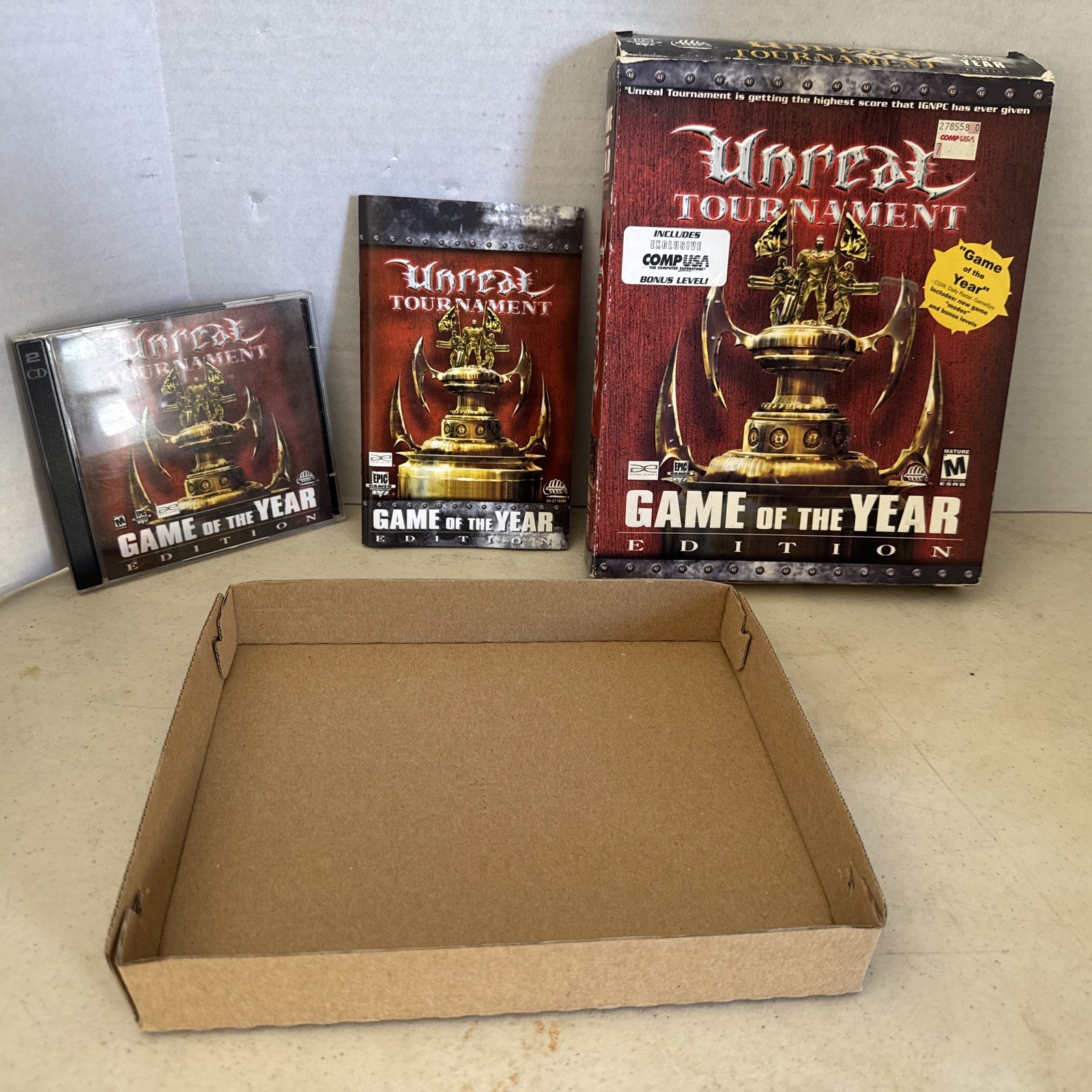 Unreal Tournament: Game of the Year, 2000, Big Box, With game & manual