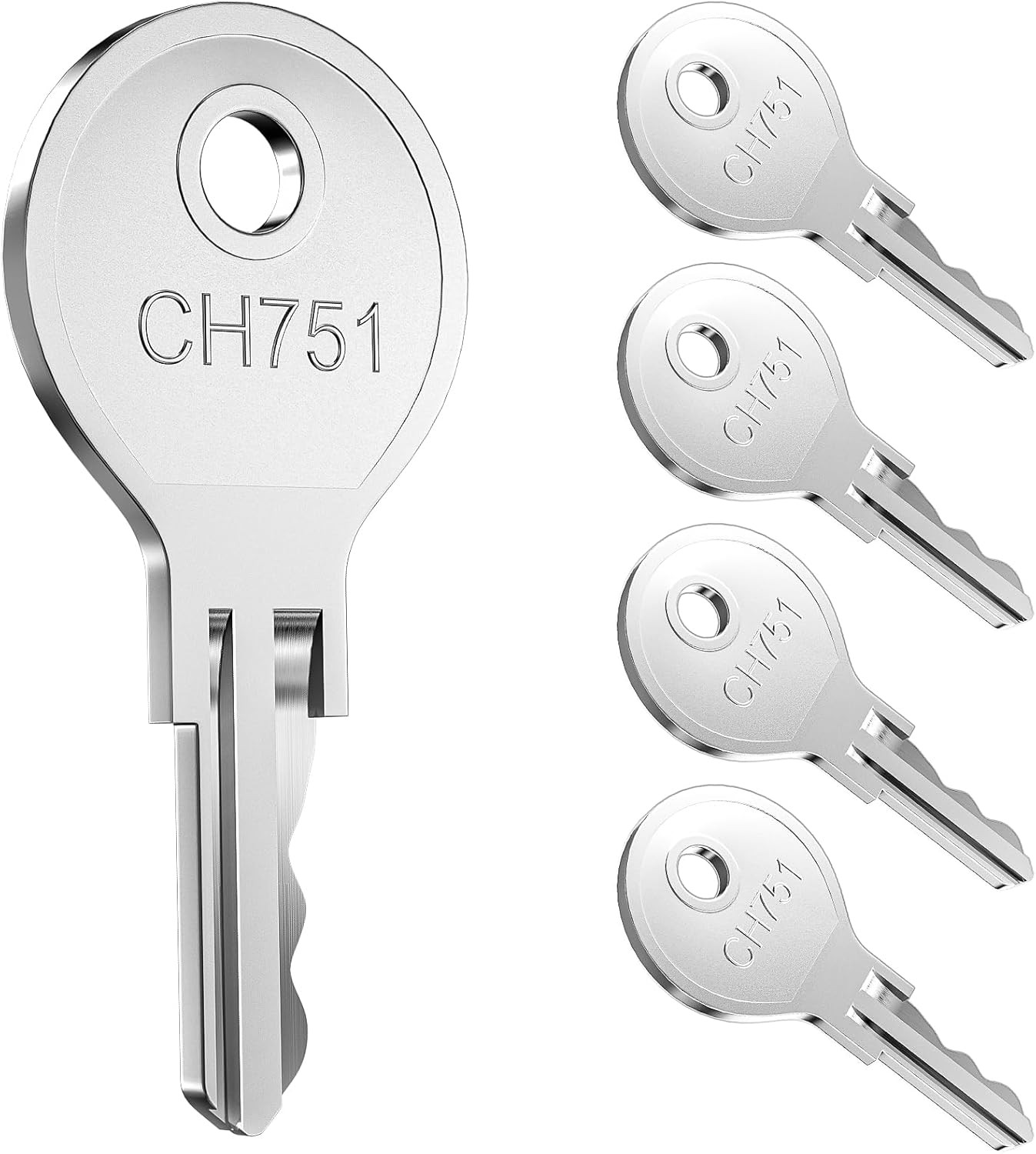 5 Pcs CH751 Key, Universal CH751 replacement keys, RV keys for RV compartments,