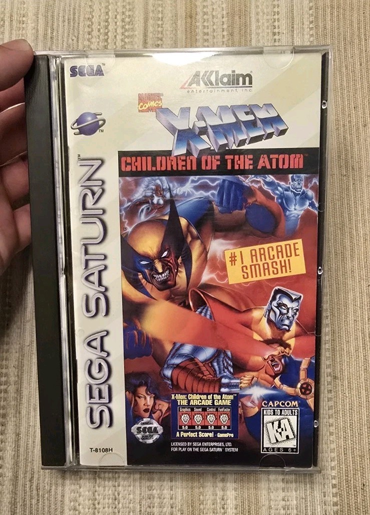 Sega Saturn X-Men Children of the Atom CIB Authentic Complete Reg Card Tested