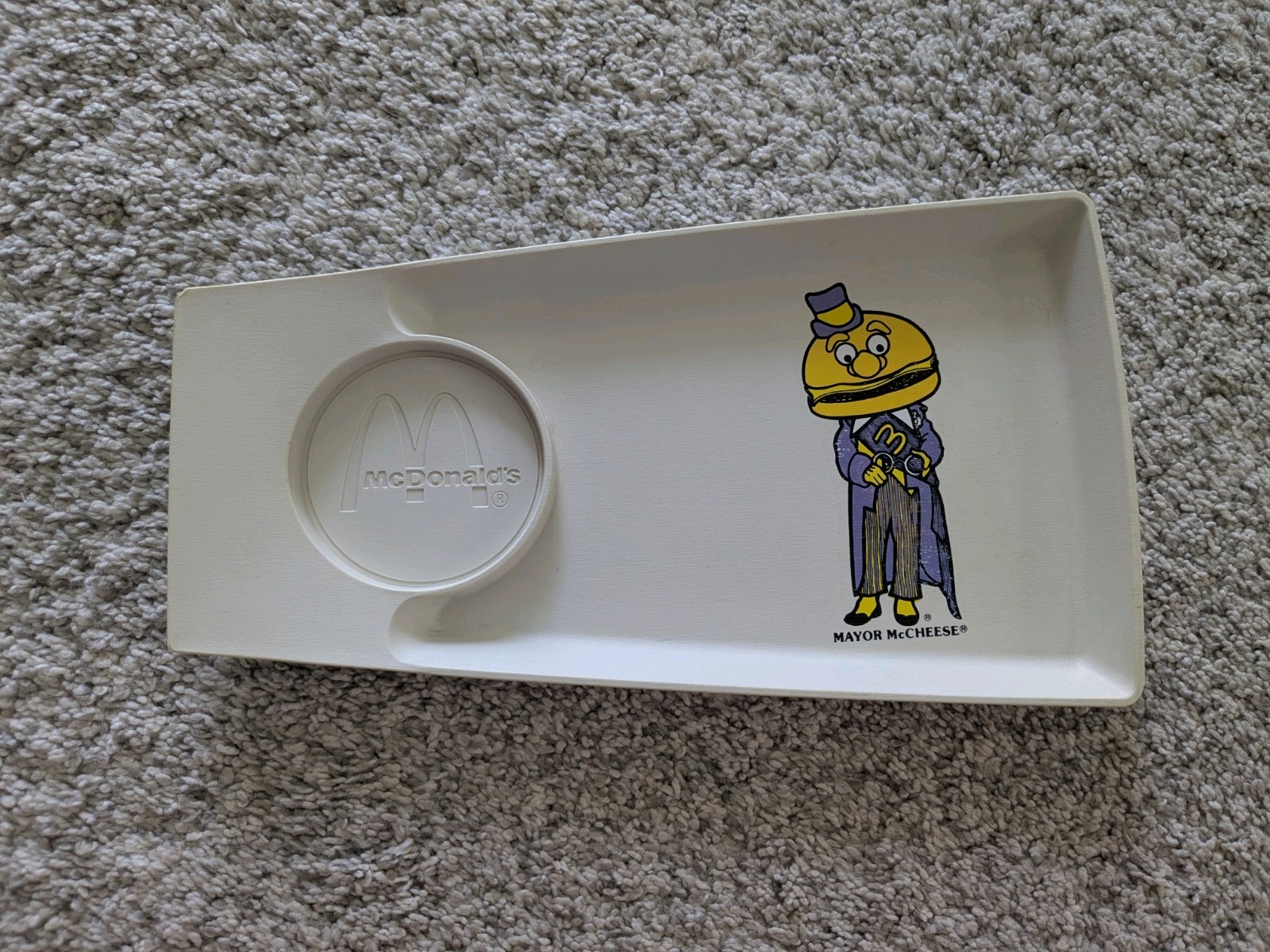 Vintage 1970's McDonald's Mayor McCheese Tray Simon Marketing Nostalgic