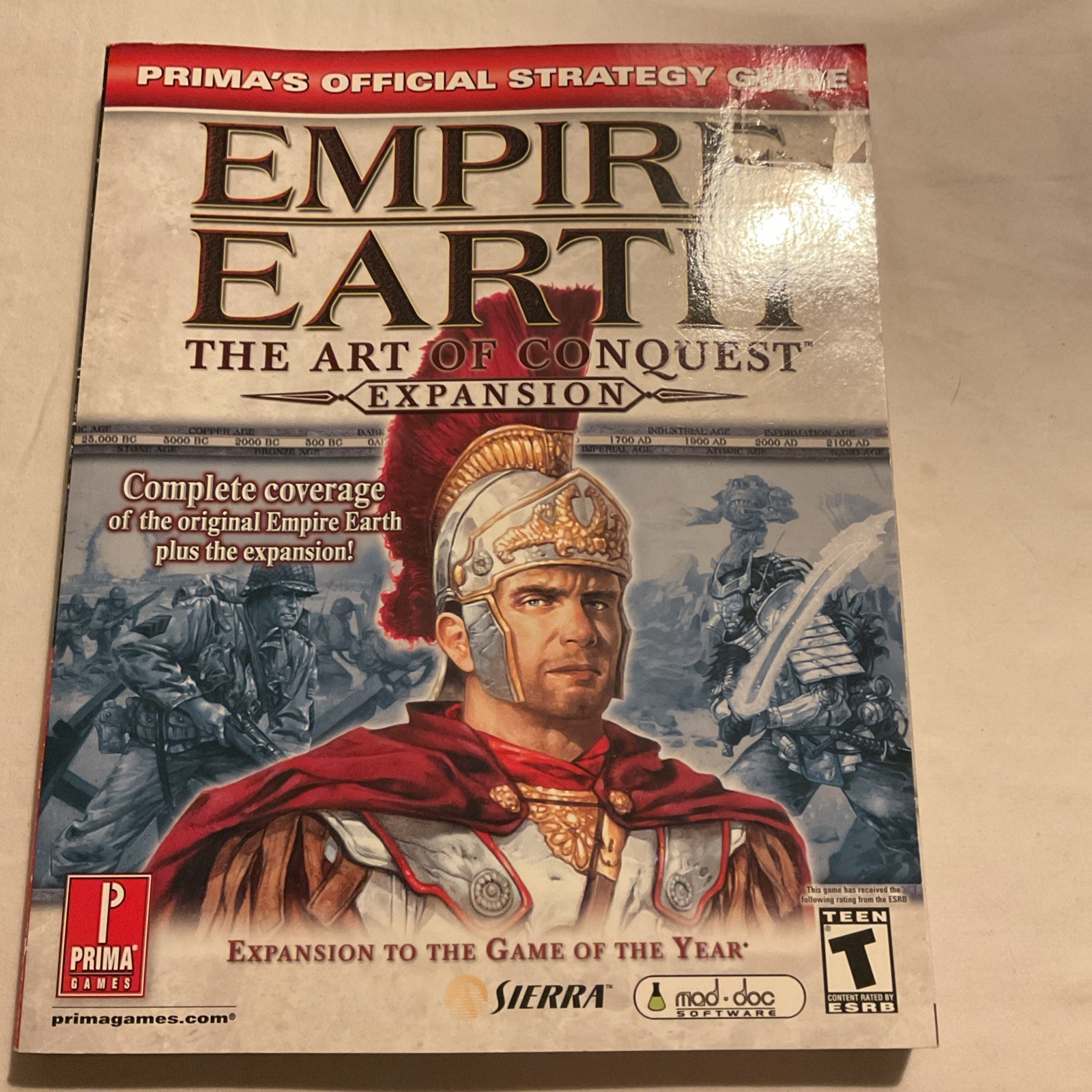 Empire Earth The Art of Conquest Expansion Prima Official Strategy Guide Sierra 