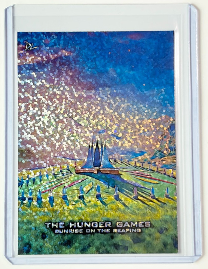 The Hunger Games Refractor Artist Signed Sunrise On The Reaping Trading Card 1/1