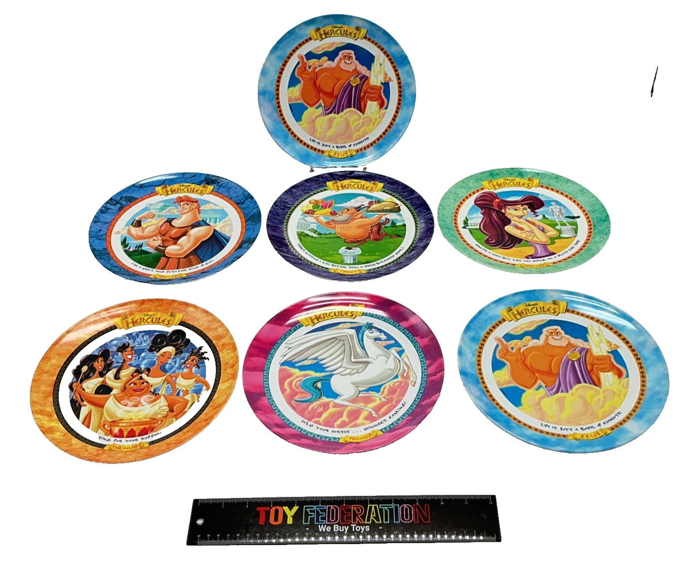 McDonald's 1997 Disney Hercules Collectible Plate Set