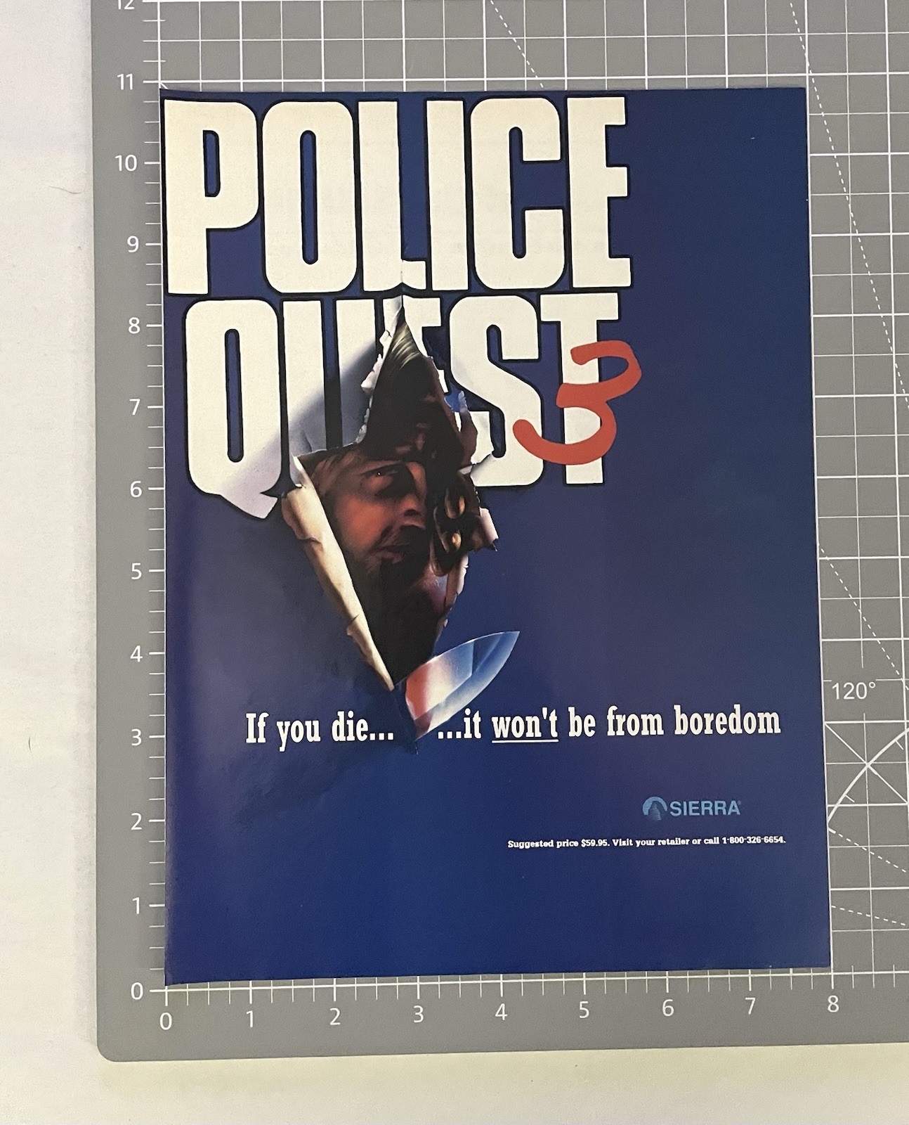 Police Quest 3 Original 1991 Print Ad Original Sierra Game Advertisement