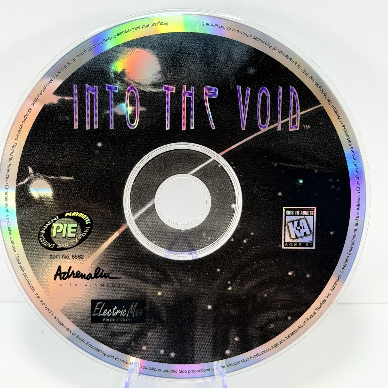 Into the Void PC CD-ROM Game 1996 Adrenalin Entertainment Disc Only Rare