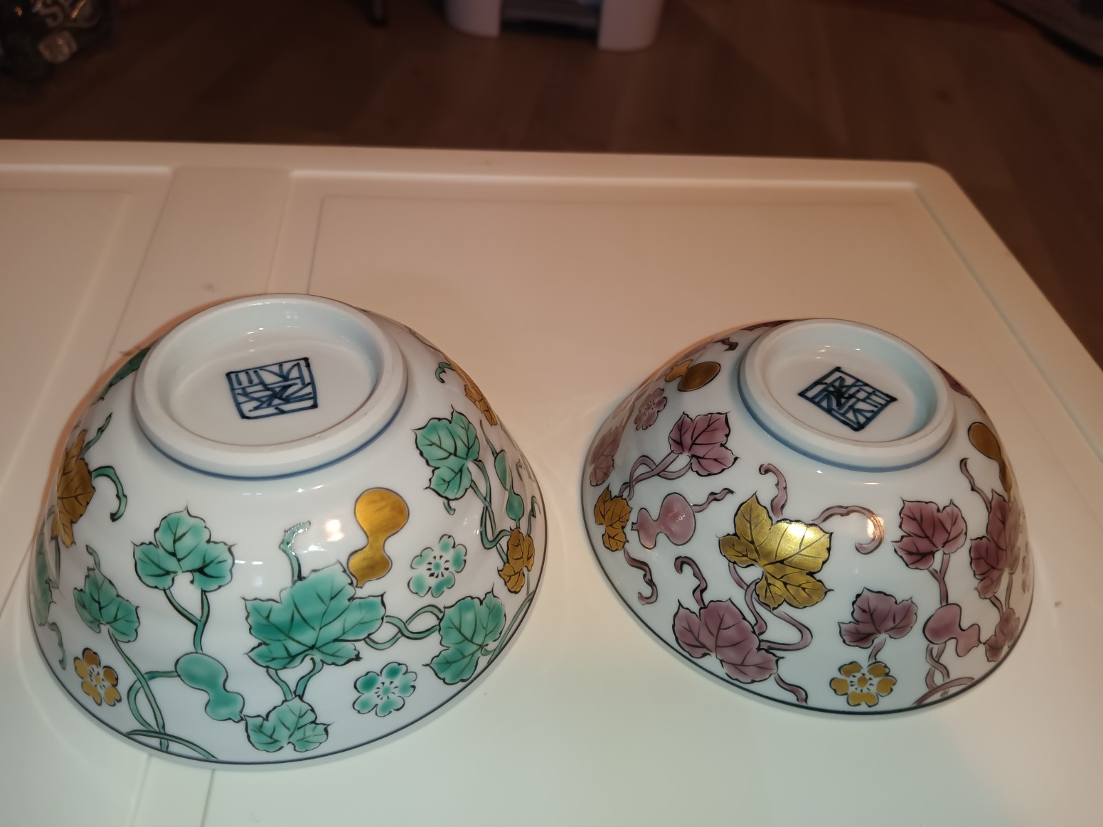 Set Of Two Arita Ware Porcelain Bowls