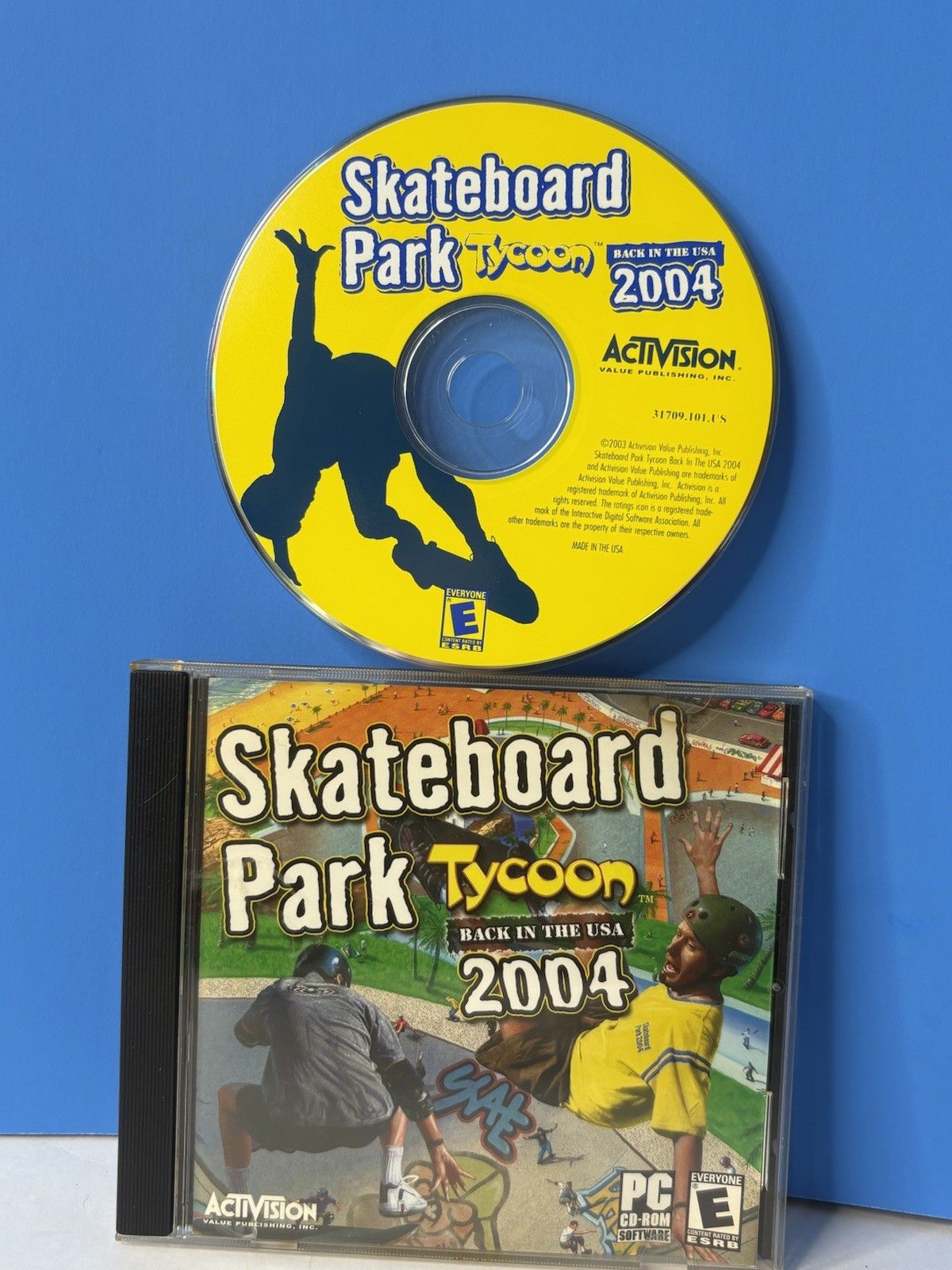 Skateboard Park Tycoon BACK IN THE USA 2004 (PC CD ROM) Activision