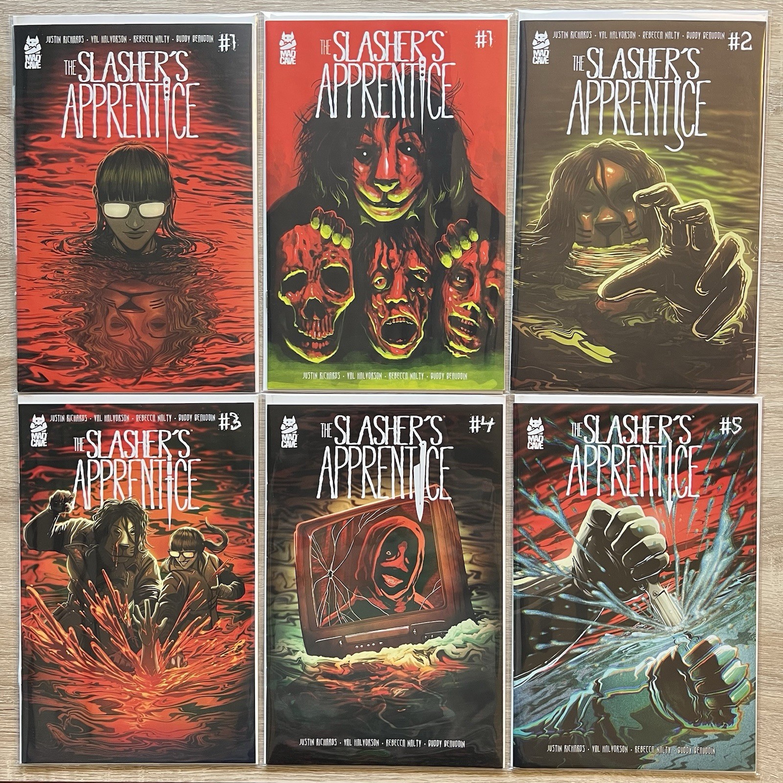 THE SLASHER'S APPRENTICE #1-5A & 1B Complete Miniseries (2025 MAD Cave Studios)