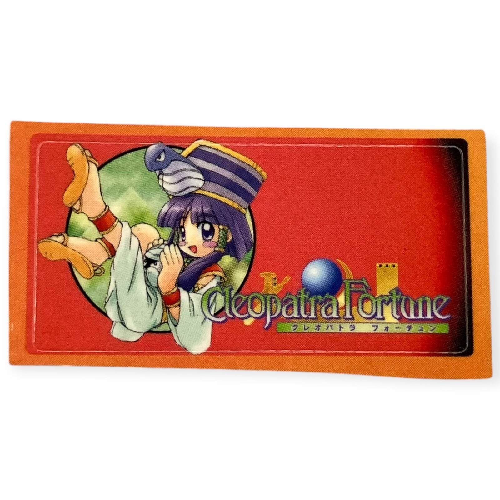 Sony PlayStation 1 Ps1 Cleopatra’s Fortune Official Japanese Memory Card Sticker