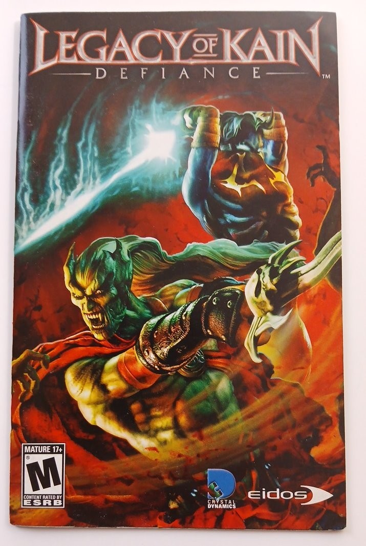 Playstation 2 PS2 Instruction Manual only - Legacy of Kain Defiance