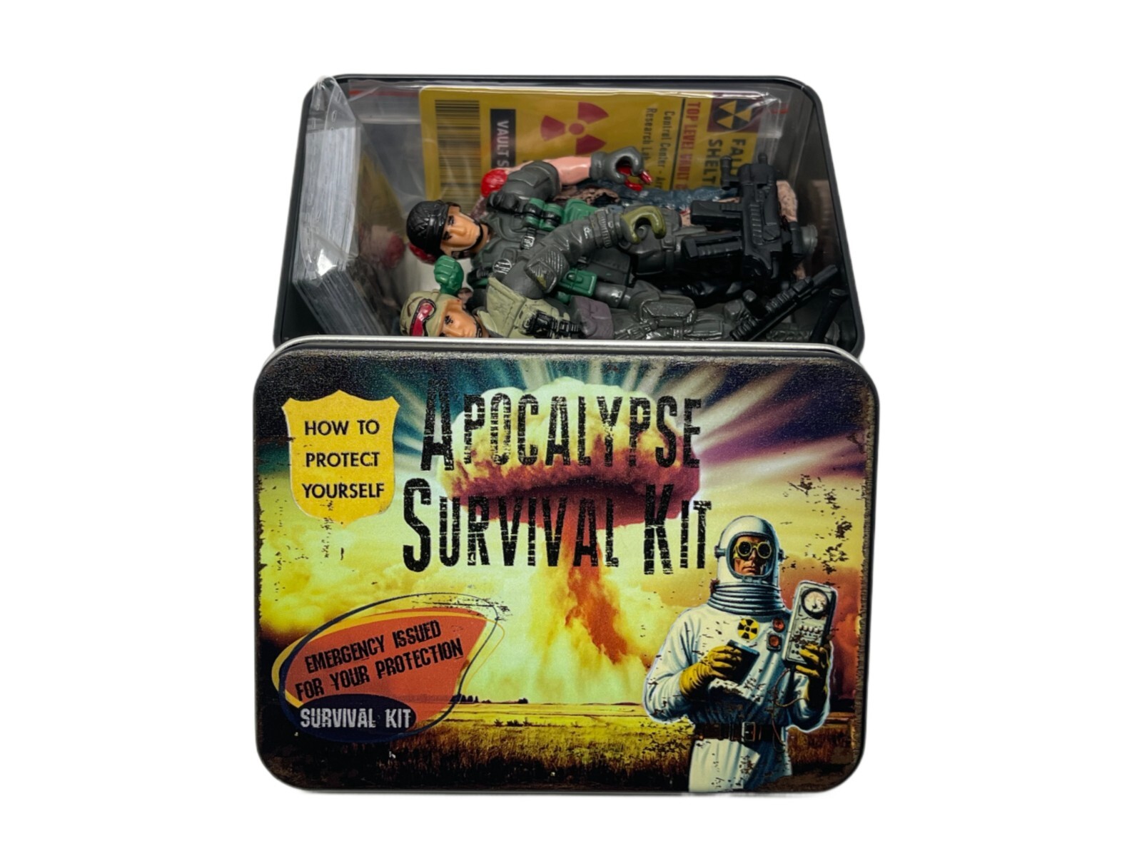 Zombie Toys Army Men Fallout Card Apocalypse Stickers Survival Container Zombies