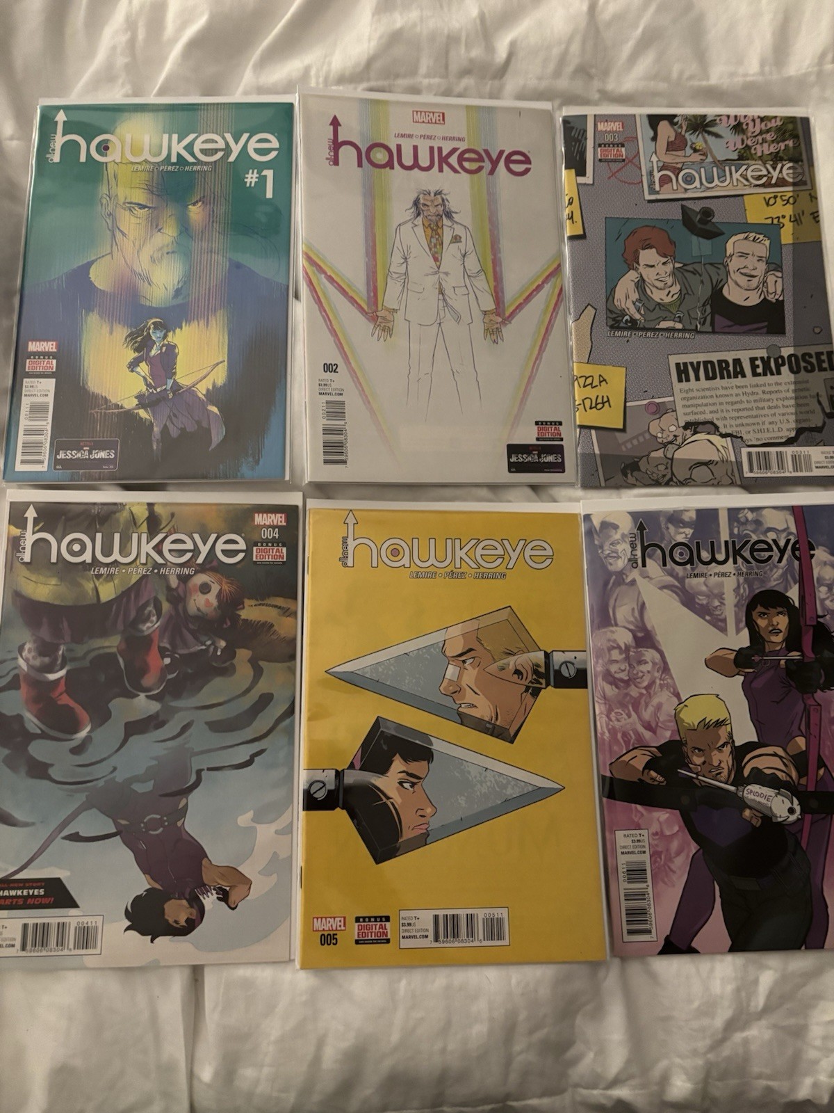 All-New Hawkeye #1-6 Complete Set (2015-2016) Marvel Comics 
