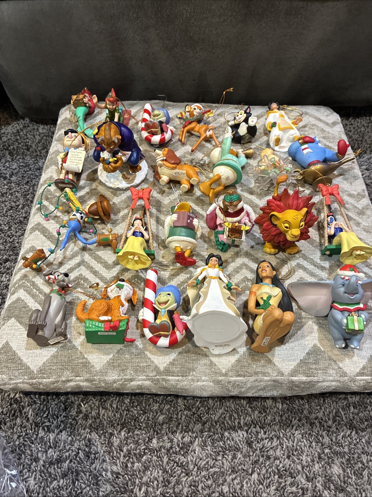 LOT 23 VINTAGE 90's GROLIER DISNEY CHRISTMAS MAGIC COLLECTION ORNAMENTS