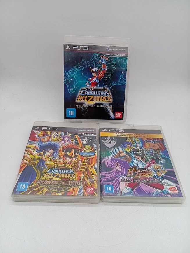 Saint Seiya PS3 Lot Sanctuary Battle Brave Soldiers Soldiers Soul CIB LATAM