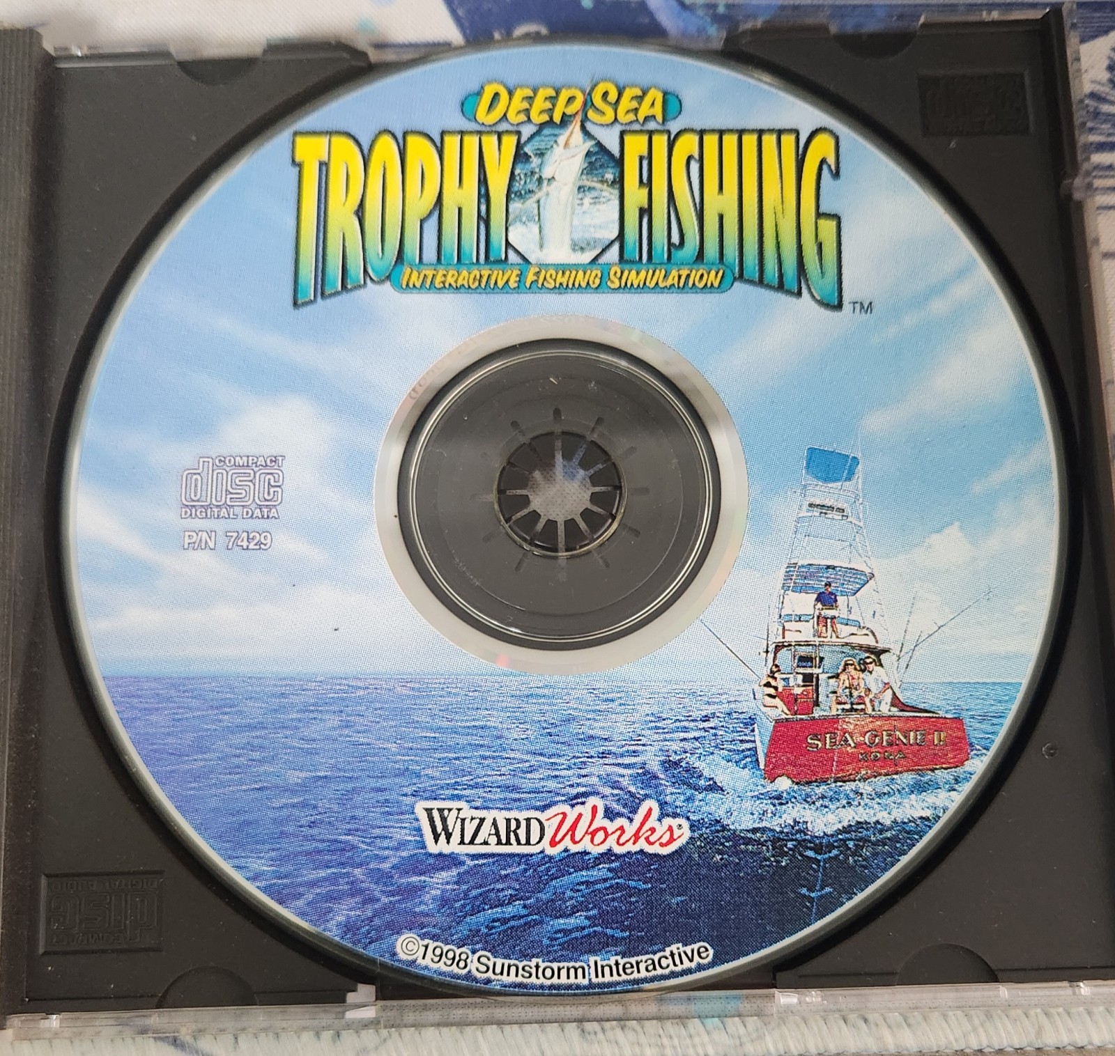 WizardWorks Deep Sea Trophy Fishing PC 1998 Interactive Fishing Simulation Disc