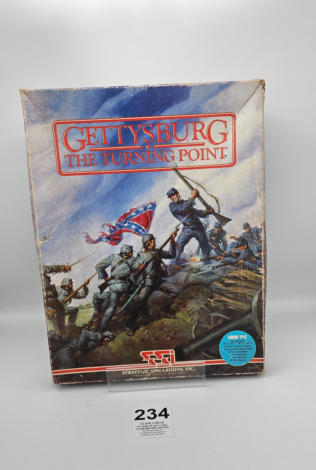 Gettysburg The Turning Point Strategic Simulations Inc Game Amiga 1988 CIB -234