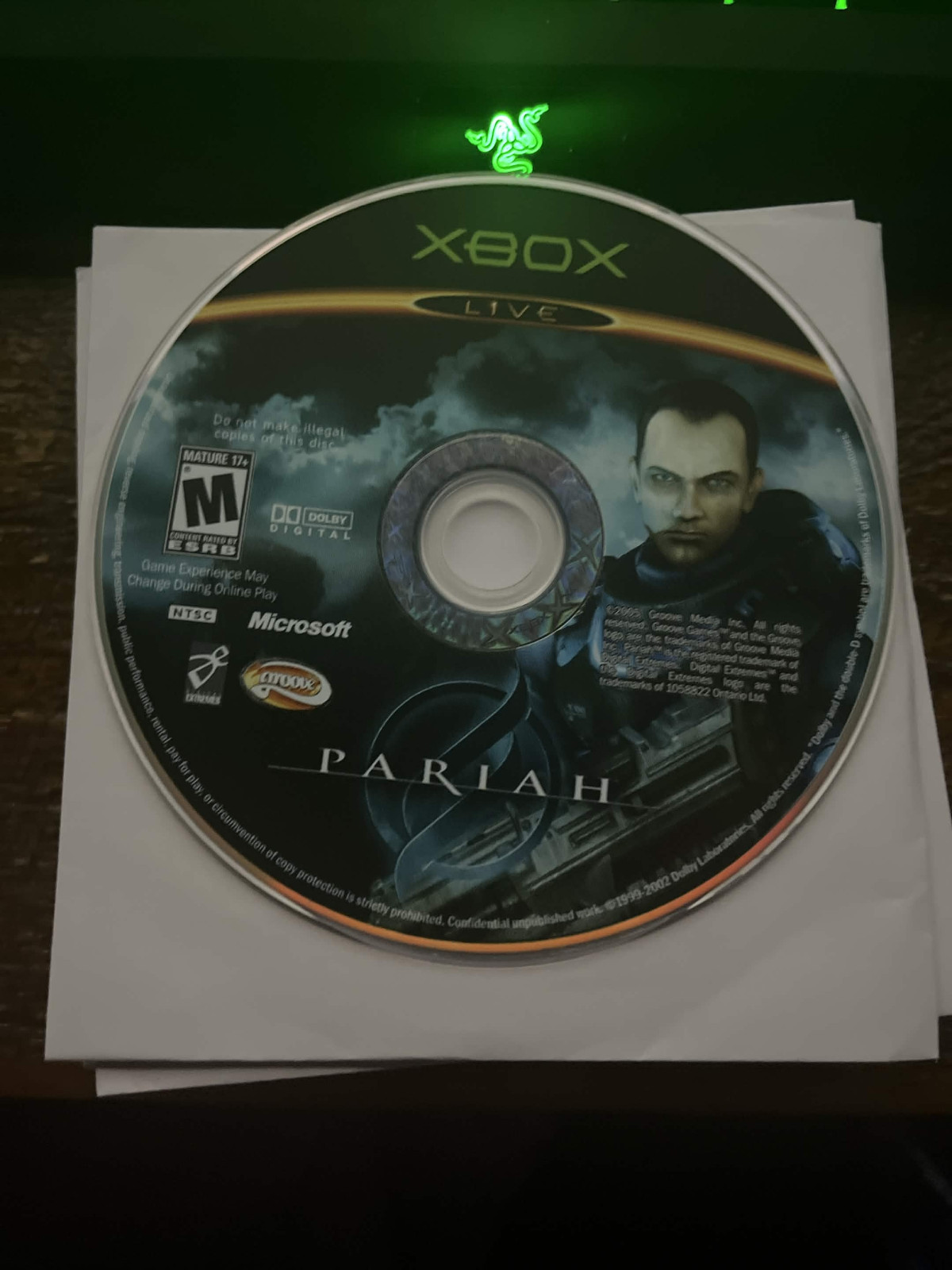 Pariah Microsoft Xbox Original Disc Only