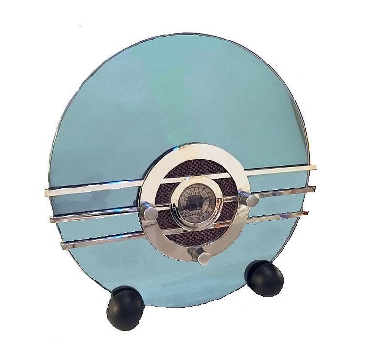 French Art Deco Radio. Sparton BlueBird Replica. Tested, works.  15