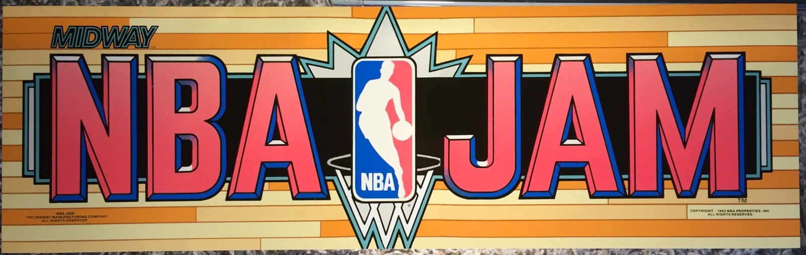 NBA Jam Dedicated Arcade Marquee 25