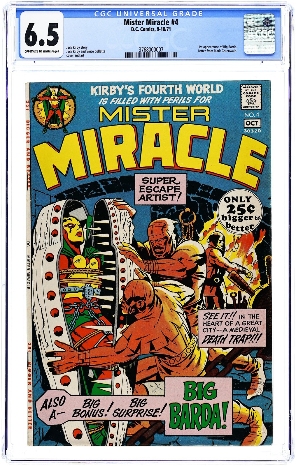 Mister Miracle #4 CGC 6.5 1971 3768000007 1st app. Big Barda