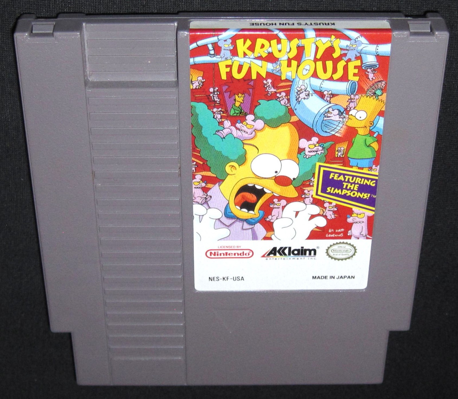 Krusty's Fun House (Nintendo NES, 1992) Authentic, Simpsons