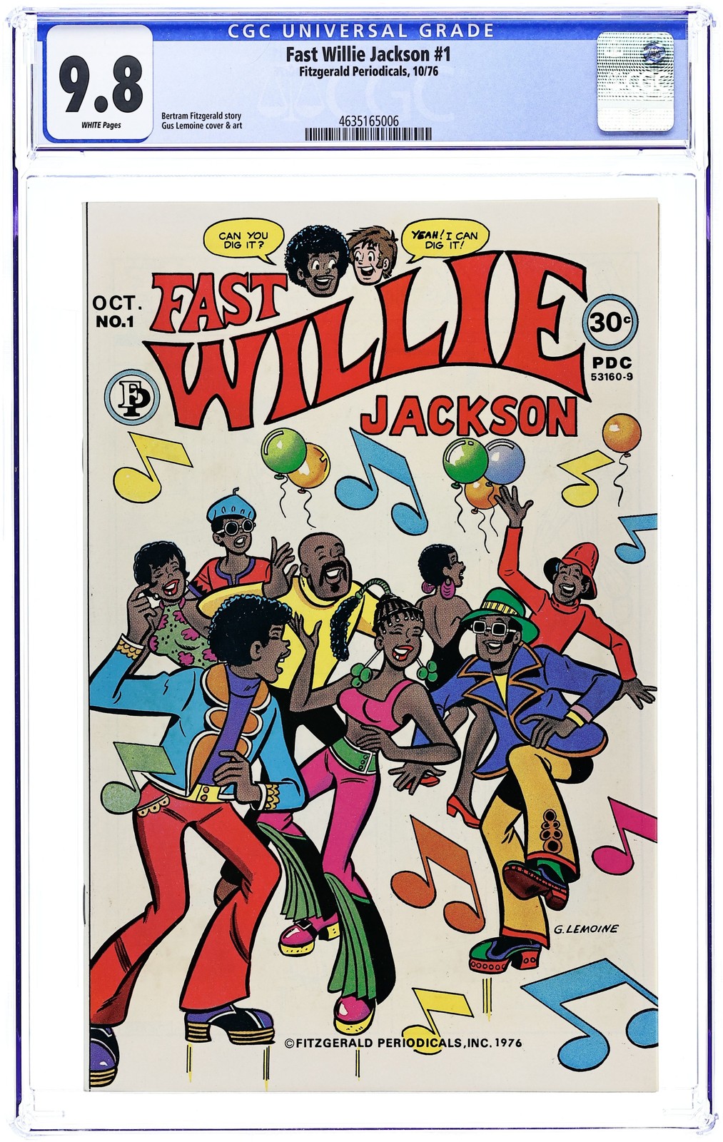 Fast Willie Jackson #1 CGC 9.8 1976 4635165006