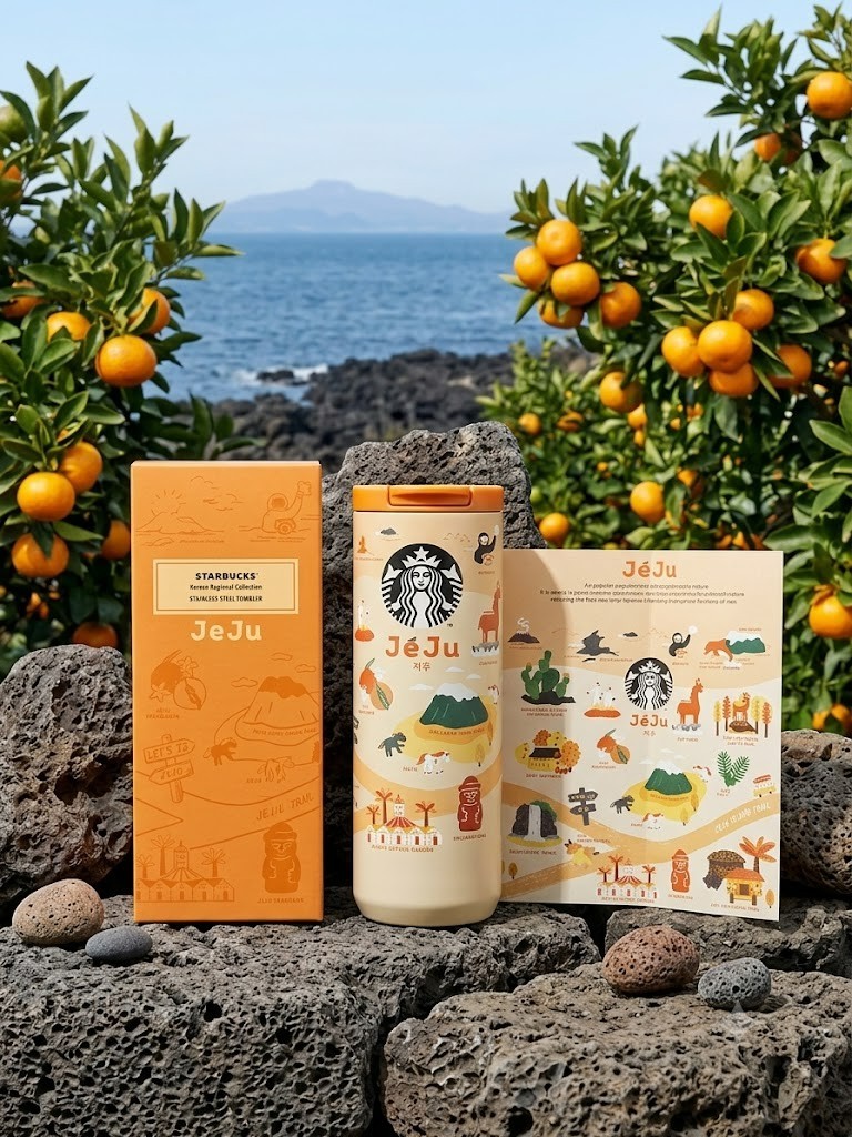 Starbucks Korea Jeju Regional Annyeong Steel 12oz/355ml Limited Tumbler Present