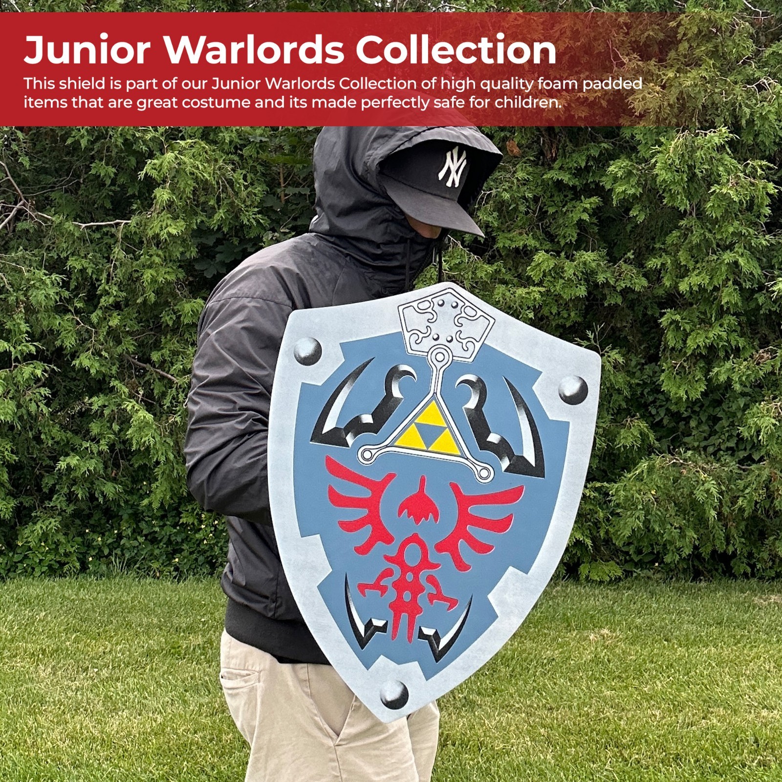 Link Triforce Zelda Foam Shield LARP - Video Game Collectable Shield Overall 20\