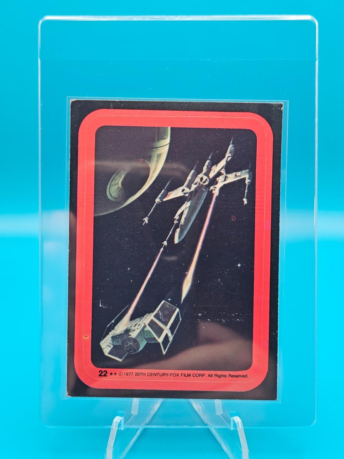 1977 Topps Star Wars #22 Spectacular Battle Stickers