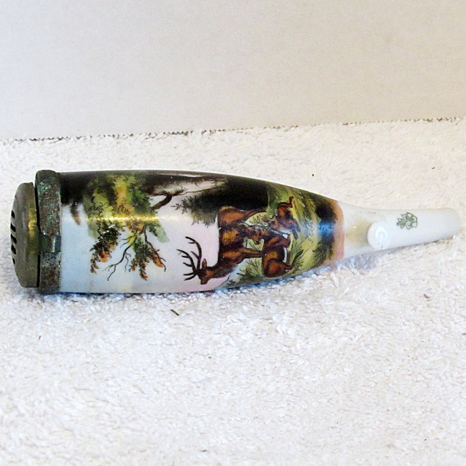 Antique German/Austrian Gesteckpfeife Porcelain Tobacco Pipe Bowl - Hand-Painted