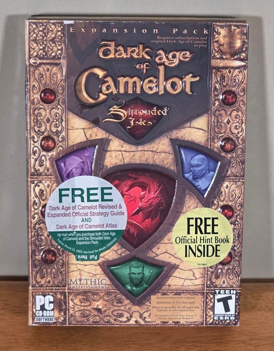 New Sealed Dark Age of Camelot Shrouded Isles Expansion Pack PC Box Game CD CIB
