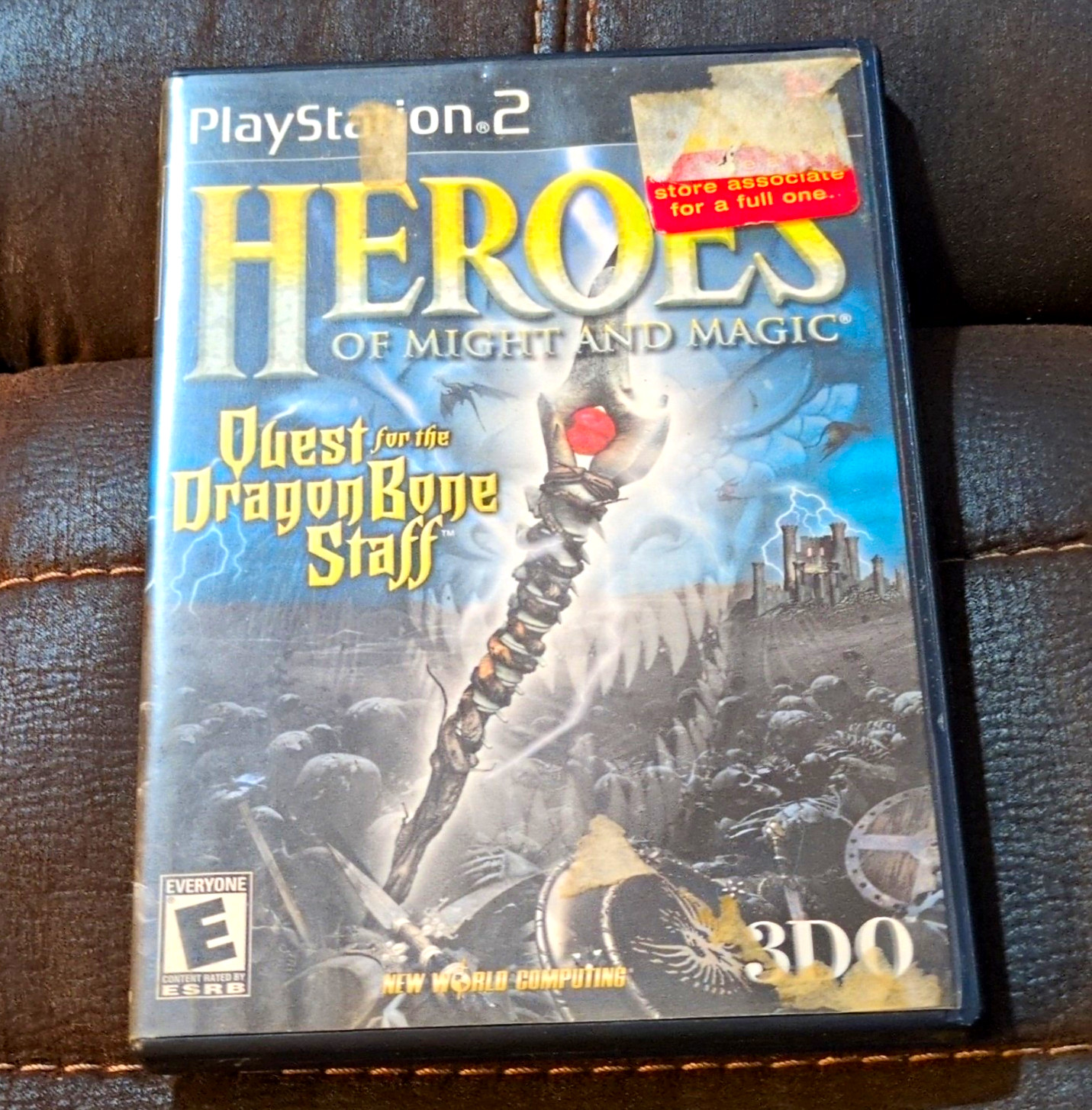3DO Heroes of Might and Magic: Quest for the DragonBone Staff PS2 w/ Manual