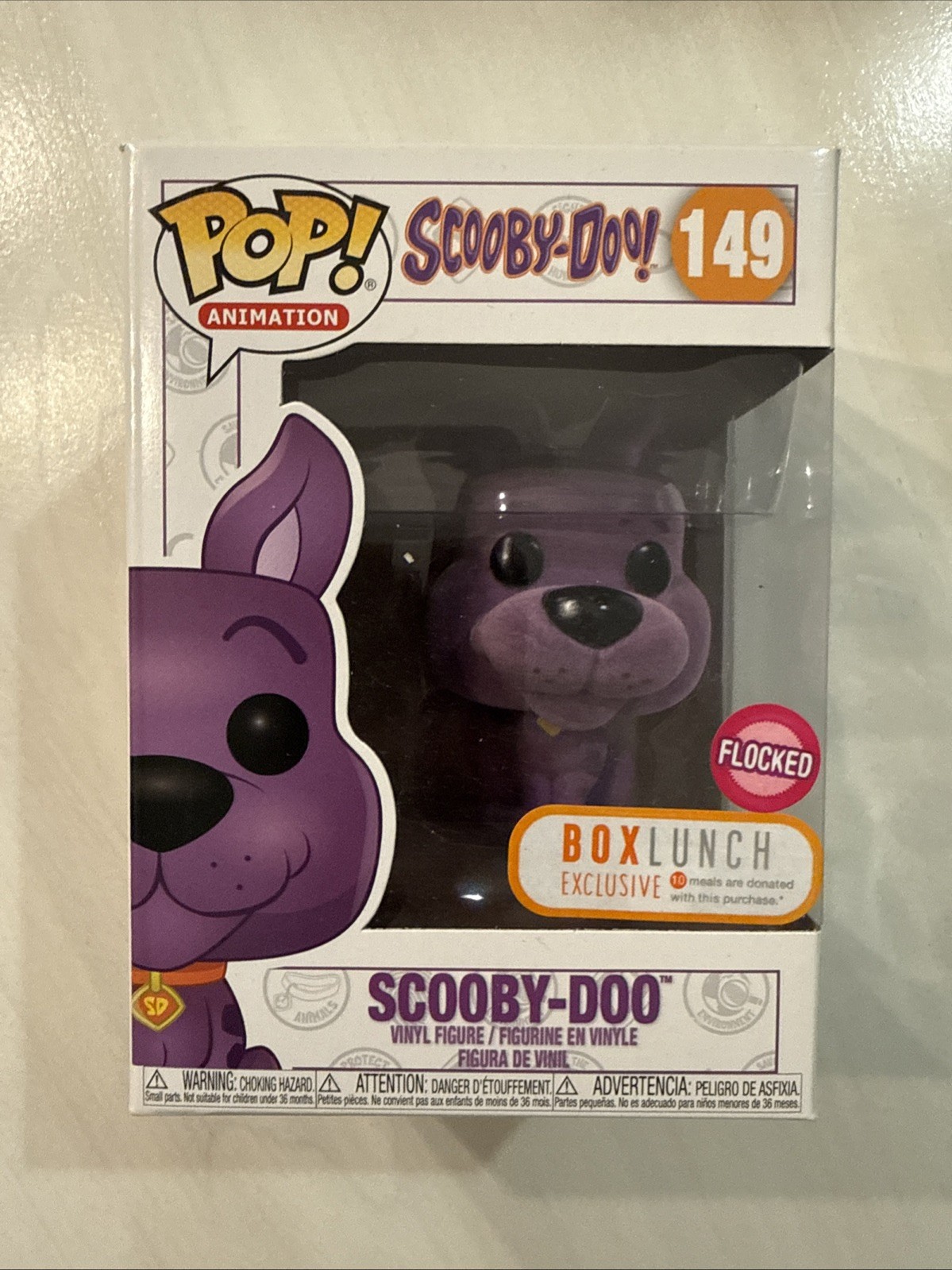 Funko Pop Scooby-Doo Flocked Purple BoxLunch Exclusive #149