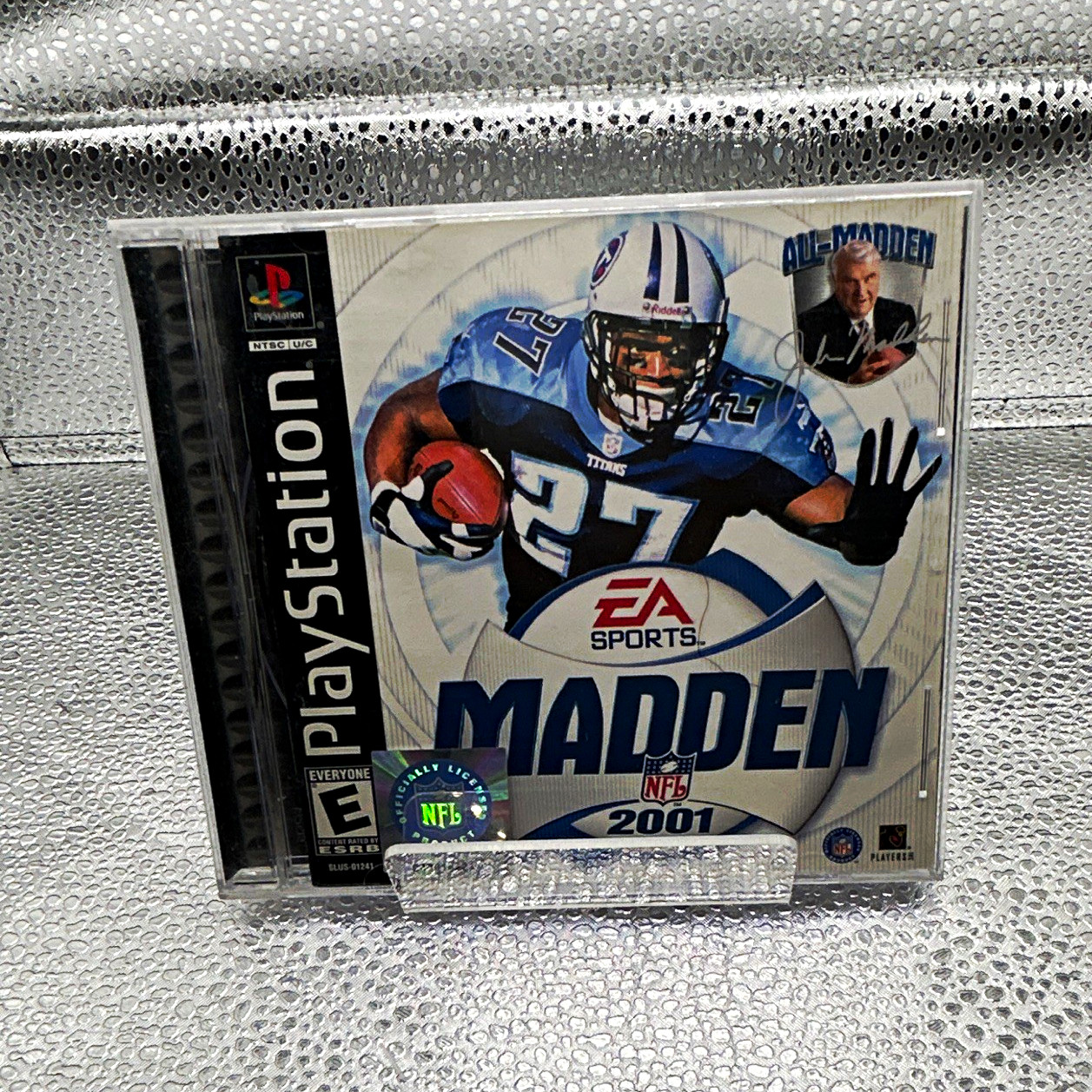 EA Sports Madden NFL 2001 Sony PlayStation 1 PS1 w/ Case & Disc E 2001