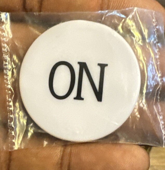 Craps White/Black ON/OFF 2-SIDED 2